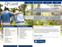 Tablet Screenshot of carrollpersonnel.com